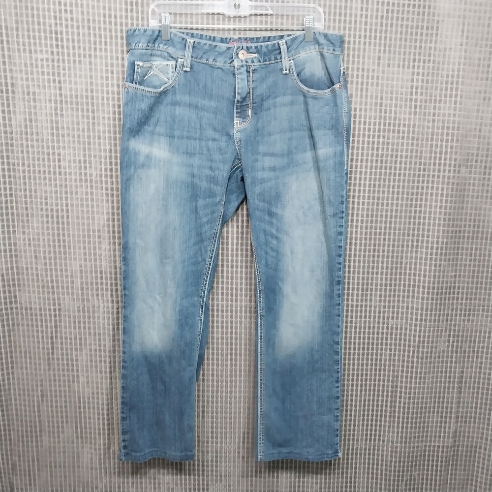 Cinch Womens Ada Bootcut Jeans Relaxed Fit Mid Rise 32/13L Blue Medium Wash